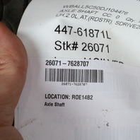 2012-2016 BMW Z4 E89 2.0 Left Rear Axle Shaft CV Joint OEM 33207628707