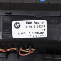 2009-2016 BMW Z4 E89 Center Console Ashtray Brushed Aluminum OEM