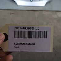 2009-2016 BMW Z4 E89 Trunk Lid Titan Silver OEM 41627222079