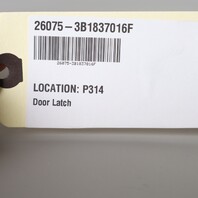 1998-2004 Porsche 911 996 Boxster 986 Right Door Latch 3B1837016P OEM