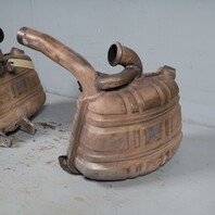 1999-2001 Porsche 911 996 3.4 Muffler Exhaust Set Pair OEM 99611112255 Bypassed