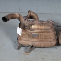 1999-2001 Porsche 911 996 3.4 Muffler Exhaust Set Pair OEM 99611112255 Bypassed