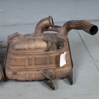 1999-2001 Porsche 911 996 3.4 Muffler Exhaust Set Pair OEM 99611112255 Bypassed