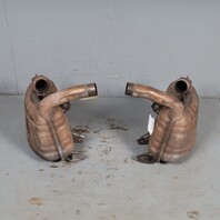 1999-2001 Porsche 911 996 3.4 Muffler Exhaust Set Pair OEM 99611112255 Bypassed