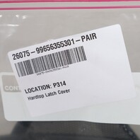 1999-2012 Porsche 911 996 997 Cabrio Hardtop Latch Cover Trim Pair Set OEM
