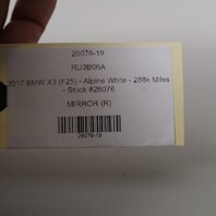 2017 BMW X3 F25 Right Passenger Side View Door Mirror OEM 51167477936