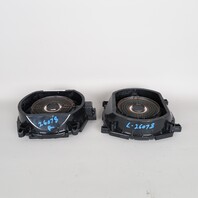 2007-2014 BMW X3 X5 Floor Speaker Subwoofer Pair Set 65139218695 OEM