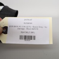 2007-2013 BMW X5 X6 Right Front Seat Belt Retractor Black 72117171968 OEM