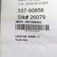 2002-2004 Volkswagen Jetta Golf GTI GLI 2.8 BDF Throttle Body OEM 022133062AC