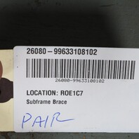 1999-2004 Porsche 911 996 Rear Suspension Cross Brace Pair 99633108102 OEM