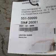 2013-2016 Audi Q5 SQ5 Electric Power Steering Gear Rack Pinion OEM