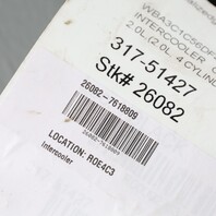 2014-2016 BMW 320i 328i 428i 2.0 Intercooler 17517618809 OEM