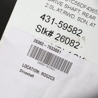 2012-2016 BMW 328i 2.0 RWD Automatic Rear Drive Shaft 26107633661 OEM