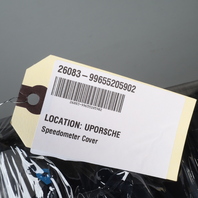 2002-2004 Porsche 911 996 Speedometer Cover Trim Leather Graphite Grey OEM