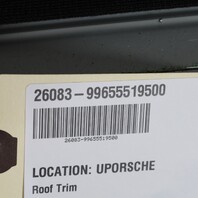 2002-2004 Porsche 911 996 Targa Left Driver Roof Opening Trim OEM