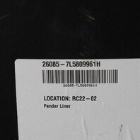 2003-2006 Porsche Cayenne Turbo Left Front Fender Liner OEM 7L5809962H