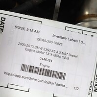 2009-2013 BMW 335d X5 3.0 M57 Diesel Engine Motor 131k Miles OEM