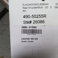 2007-2019 BMW X5 X6 Right Rear Spindle Knuckle Hub 33326770984 OEM