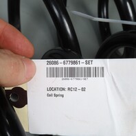 2009-2013 BMW X5 Diesel Rear Suspension Coil Spring Set Pair OEM 33536779861
