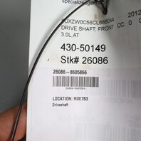 2011-2018 BMW X5 X6 E70 E71 F15 F16 Front Drive Shaft 26208605866 OEM