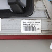 2011-2013 BMW 328i 335i M3 E93 Convertible Right Tail Light 63217252784 OEM