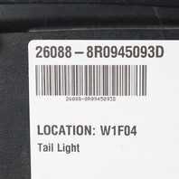 2013-2017 Audi Q5 Left Driver Tail Light Lamp 8R0945093D OEM