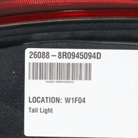 2013-2017 Audi Q5 Right Passenger Tail Light Lamp 8R0945094D OEM