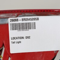2009-2017 Audi Q5 Left Rear Bumper Lower Tail Light 8R0945095B OEM