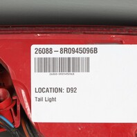 2009-2017 Audi Q5 Right Rear Bumper Lower Tail Light 8R0945096B OEM
