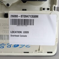 2013-2015 Audi A5 A4 Q5 Dome Light Sunroof Switch 8T0947135BM OEM