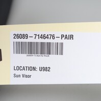 2003-2008 BMW Z4 Convertible Sun Visor Right Left Pair Black OEM