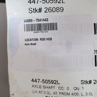2006-2008 BMW Z4 Rear Axle Shaft CV Joint Left 33207541443 OEM