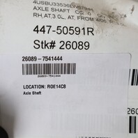 2006-2008 BMW Z4 Rear Axle Shaft CV Joint Right 33207541444 OEM