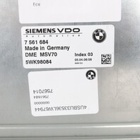 2006-2008 BMW Z4 N52 Engine Computer Module ECU ECM DME OEM