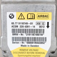 BMW 525i 528i 535i 550i 650i M5 M6 Airbag Computer 65779118749OEM