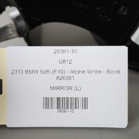2012-2013 BMW BMW 528i 535i 550i Left Driver Side View Door Mirror OEM