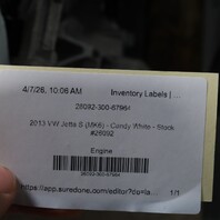 2011-2016 Volkswagen Jetta 2.0 CBPA Engine Motor 131K Miles OEM