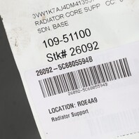 2011-2018 Volkswagen Jetta Sedan Radiator Support 5C6805588R OEM