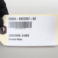 2009 BMW 650i Sunroof Drive Motor 67616922257 OEM