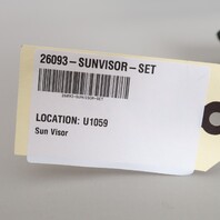 2006-2010 BMW 650i M6 E63 Coupe Sun Visor Set Pair Alcantara OEM