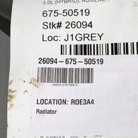 2011-2014 Porsche Cayenne Hybrid Auxiliary Radiator With Bracket OEM 7P0121212A