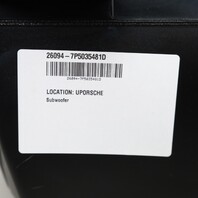 2011-2016 Porsche Cayenne Subwoofer Rear Speaker BOSE OEM 7P5035481D