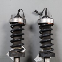 2011-2018 Porsche Cayenne Front Strut Shock Absorbers "Active" Pair OEM