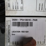 2011-2018 Porsche Cayenne Front Strut Shock Absorbers "Active" Pair OEM