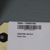 2011-2018 Porsche Cayenne Right Front Fender Moulding OEM 7P5853728D NOTE