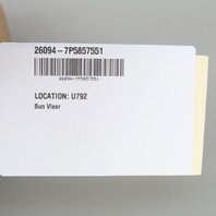2011-2018 Porsche Cayenne 958 Left Driver Sun Visor Beige OEM