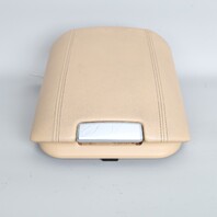 2011-2018 Porsche Cayenne 958 Center Console Lid Armrest Beige Leatherette OEM