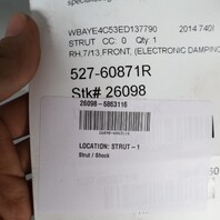 2013-2015 BMW 535iGT 550iGT 740i Right Front Strut Shock Spring EDC OEM