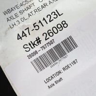 BMW 535iGT 640i 740i Left Rear Axle Shaft CV Joint 33207577507 OEM