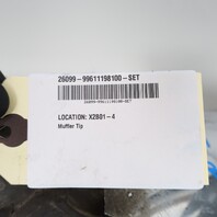 1999-2001 Porsche 911 996 3.4 Exhaust Muffler Tip Pair EP4110 OEM